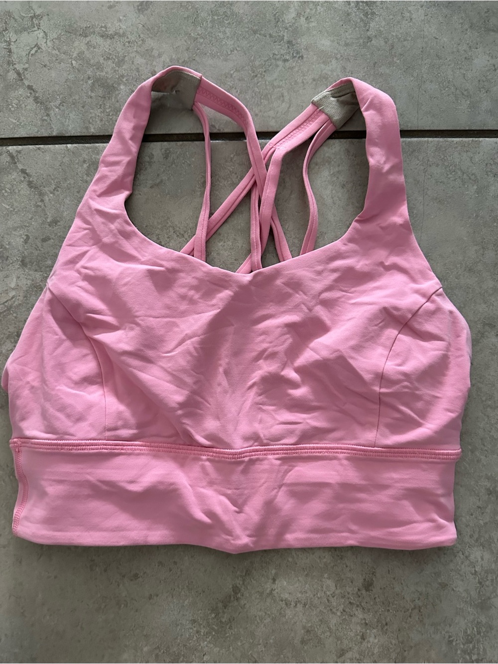 lululemon athletica Pink Strappy Crossback Sports Bra